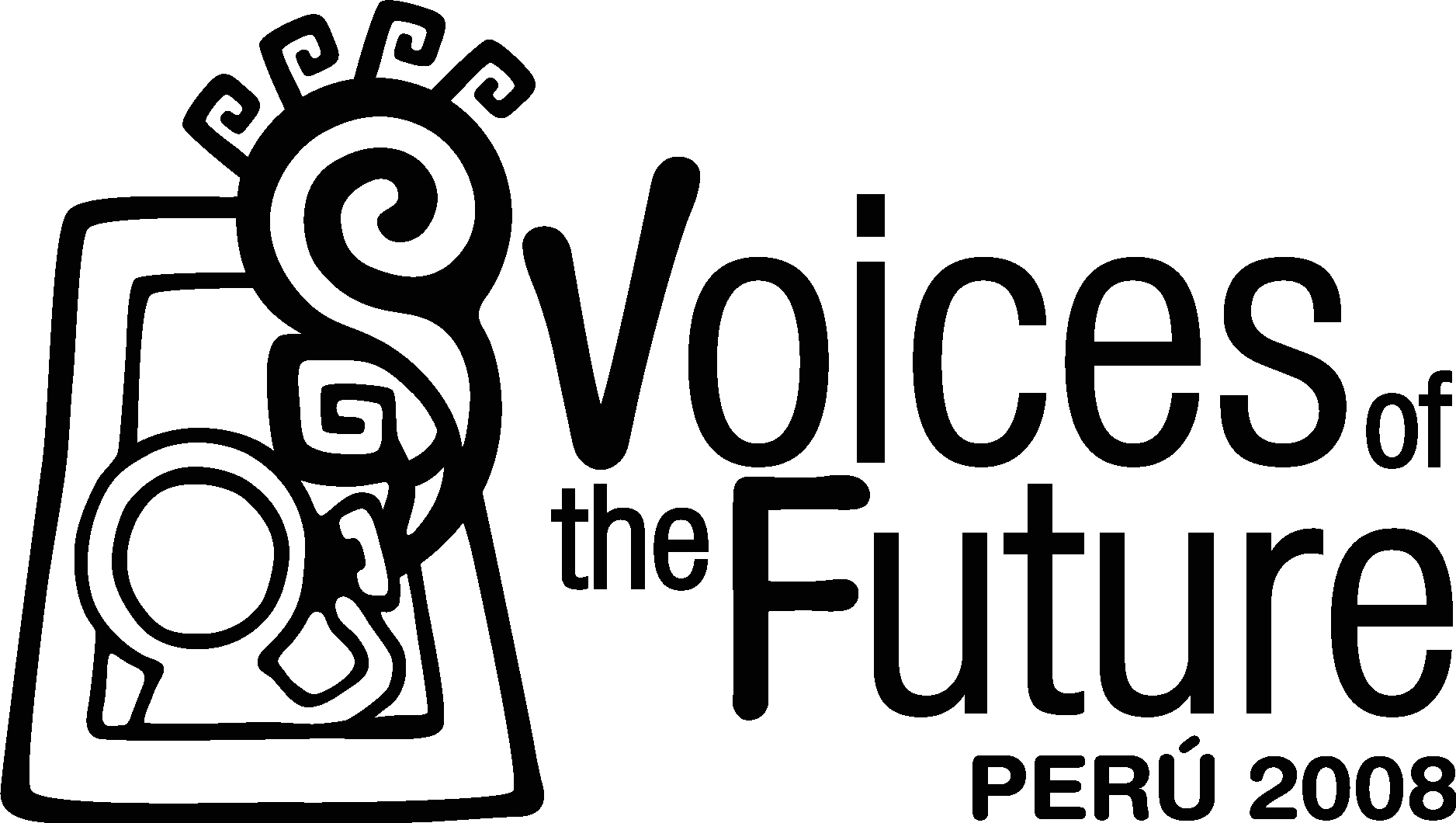 Voices Of The Future 2008 Black Logo Vector Logo